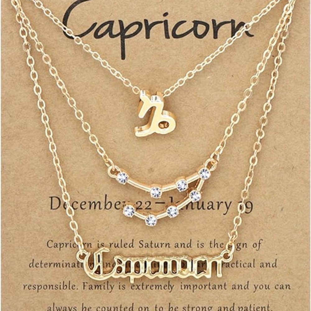 NWT Zodiac Necklace / Constellation Pendant  - CAPRICORN